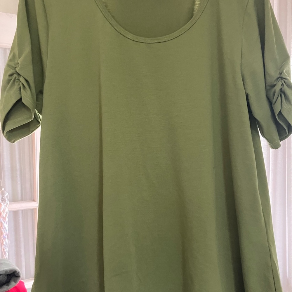 Flare Green Blouse